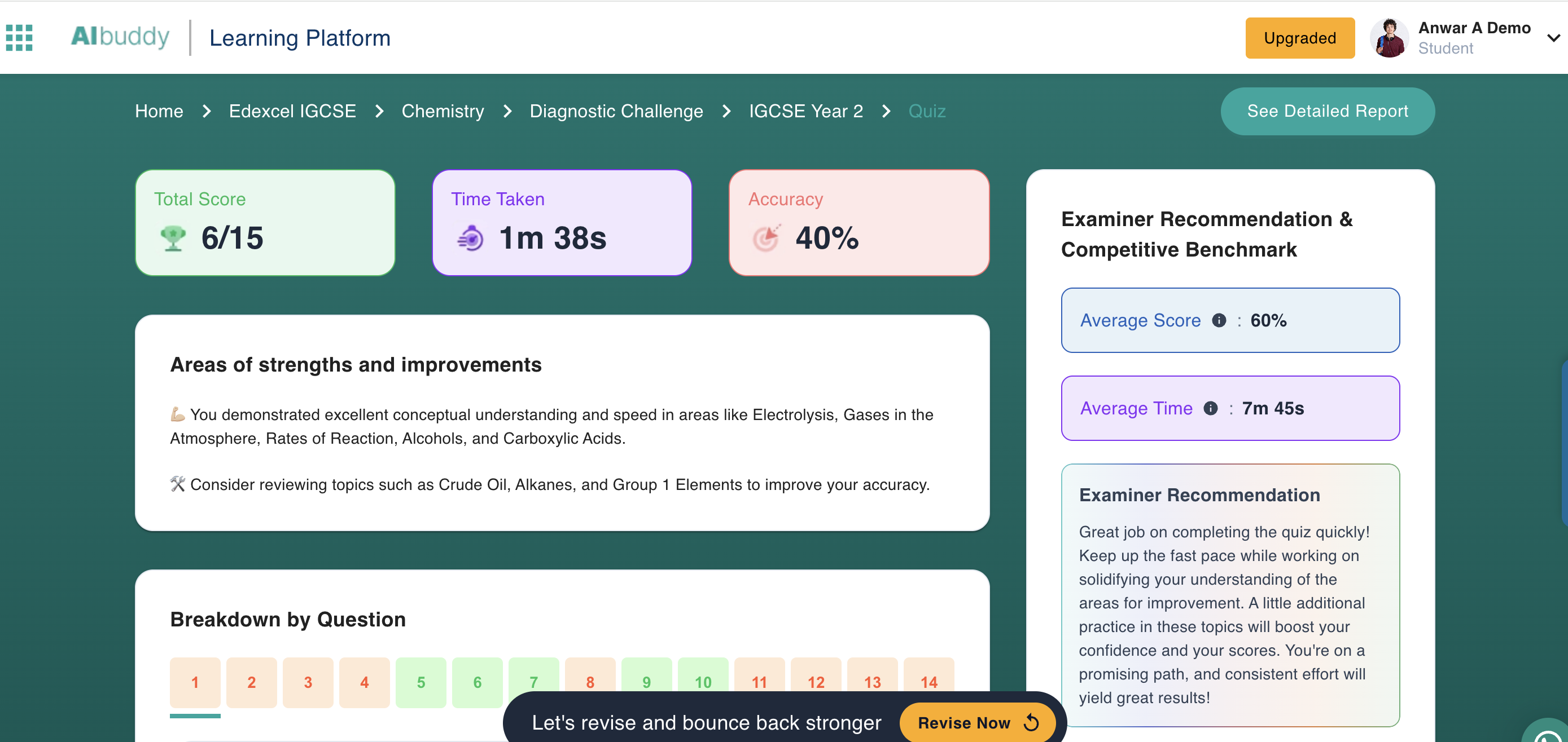 Competitive Benchmarking Dashboard